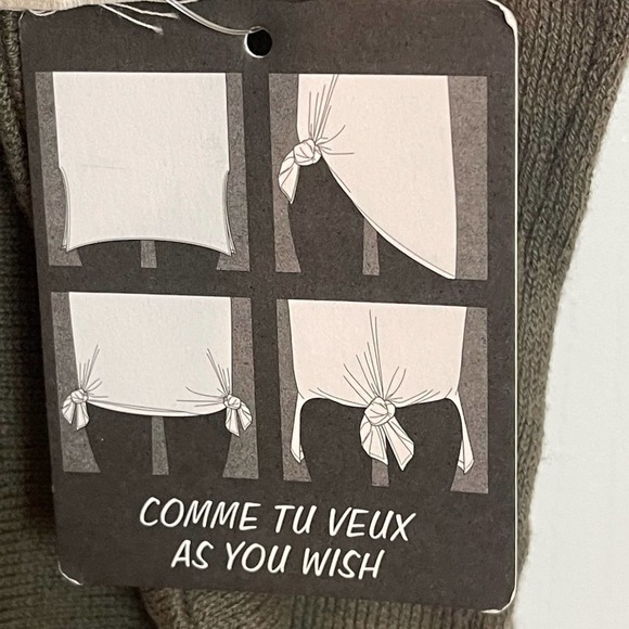 Cloth By Design Oversized Knit Sweater In Drab Solid Green Women's Size S NWT - Picture 11 of 11